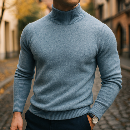 Leo | Men's Stylish Half-Collar Pullover Jumper for Winter