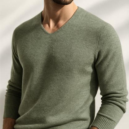 Huxford | Luxurious Cashmere V-Neck Jumper for Winter