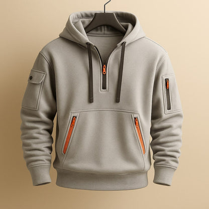 Ethan | Men's Cosy Half-Zip Fleece Hoodie for Winter