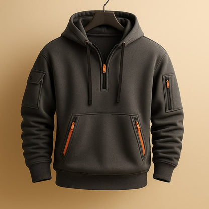 Ethan | Men's Cosy Half-Zip Fleece Hoodie for Winter