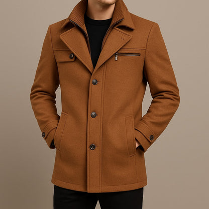 Jude | Men's Classic Long Wool Coat for Winter