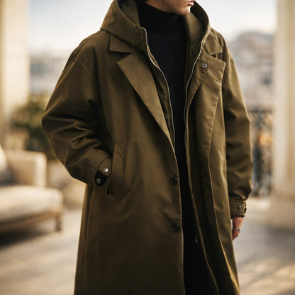 Arthur | Men's Classic Long Overcoat for Winter