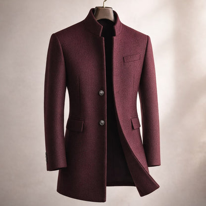 Gabriel | Men's Stylish High-Collar Coat for Winter