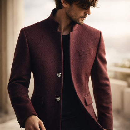 Gabriel | Men's Stylish High-Collar Coat for Winter