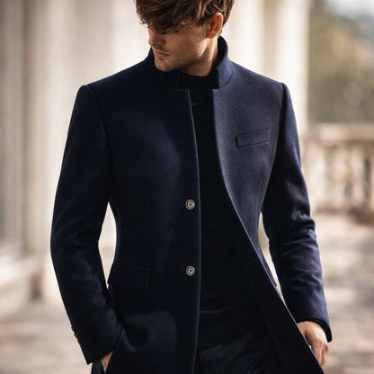 Gabriel | Men's Stylish High-Collar Coat for Winter