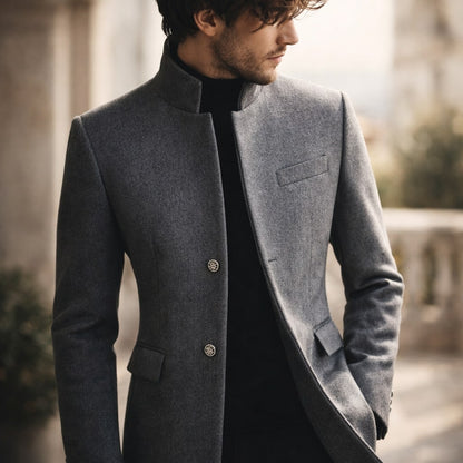 Gabriel | Men's Stylish High-Collar Coat for Winter