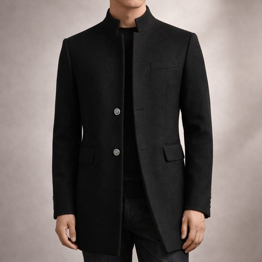 Gabriel | Men's Stylish High-Collar Coat for Winter