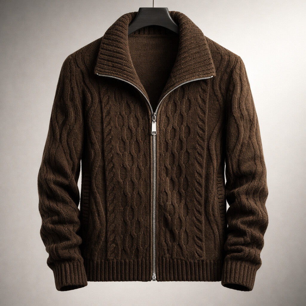 Oscar | Men's Classic Full-Zip Cardigan for Winter