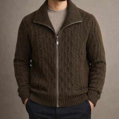 Oscar | Men's Classic Full-Zip Cardigan for Winter