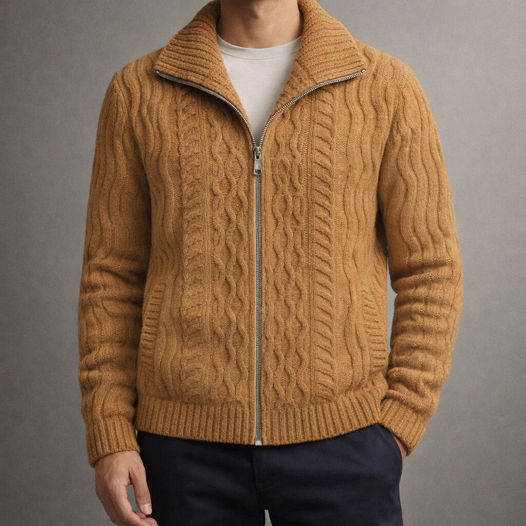 Oscar | Men's Classic Full-Zip Cardigan for Winter