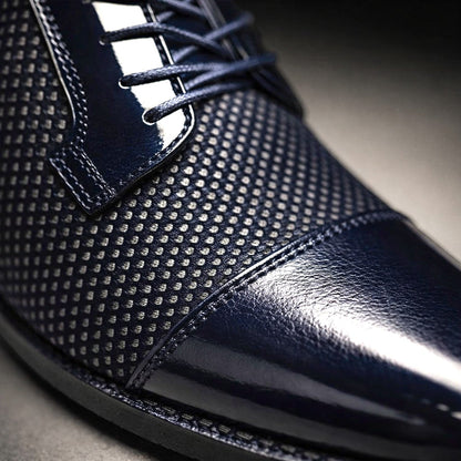 Leo | Men's Classic Patent Cap-Toe Oxford Dress Shoes