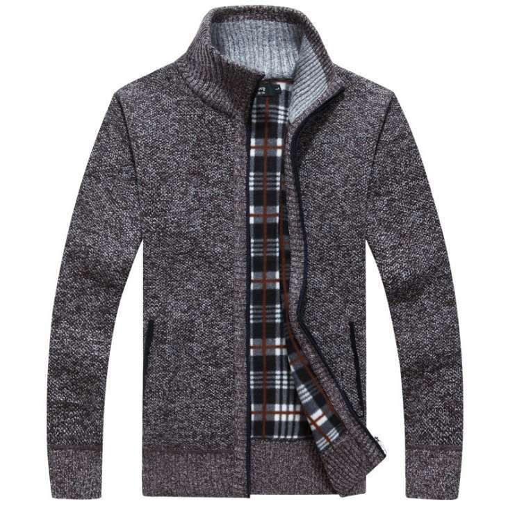 Victor | Men's Zip-Up Knit Jumper for Winter