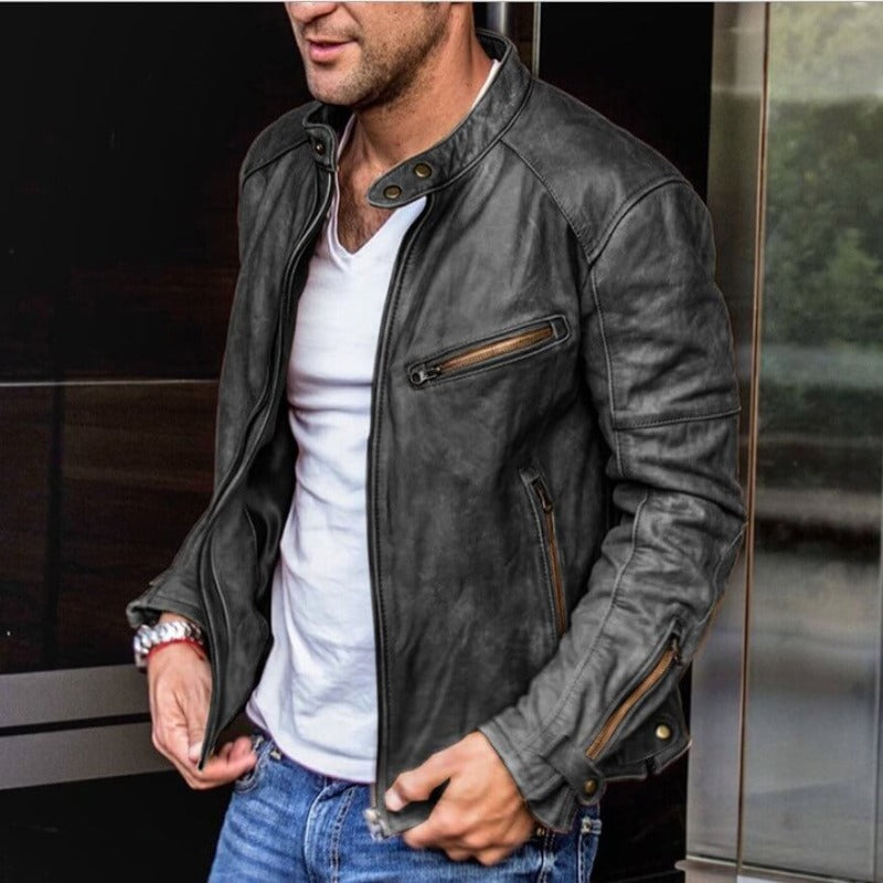 Will | Men's Slim-Fit Faux Leather Jacket