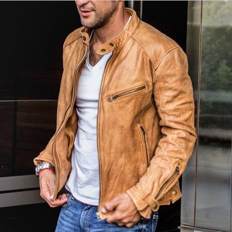 Will | Men's Slim-Fit Faux Leather Jacket