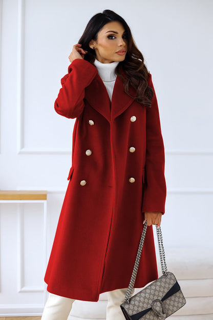 Emily | Women's Elegant Double-Breasted Coat for Winter