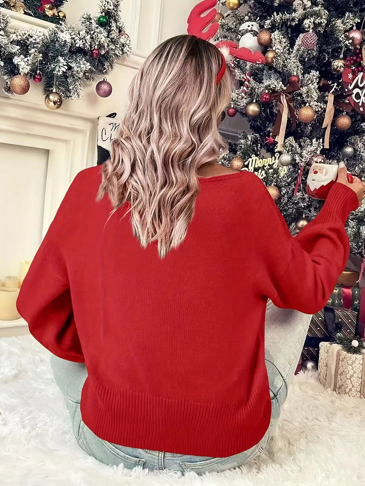 Florizel Women's Stylish Ribbed Crew Neck Jumper
