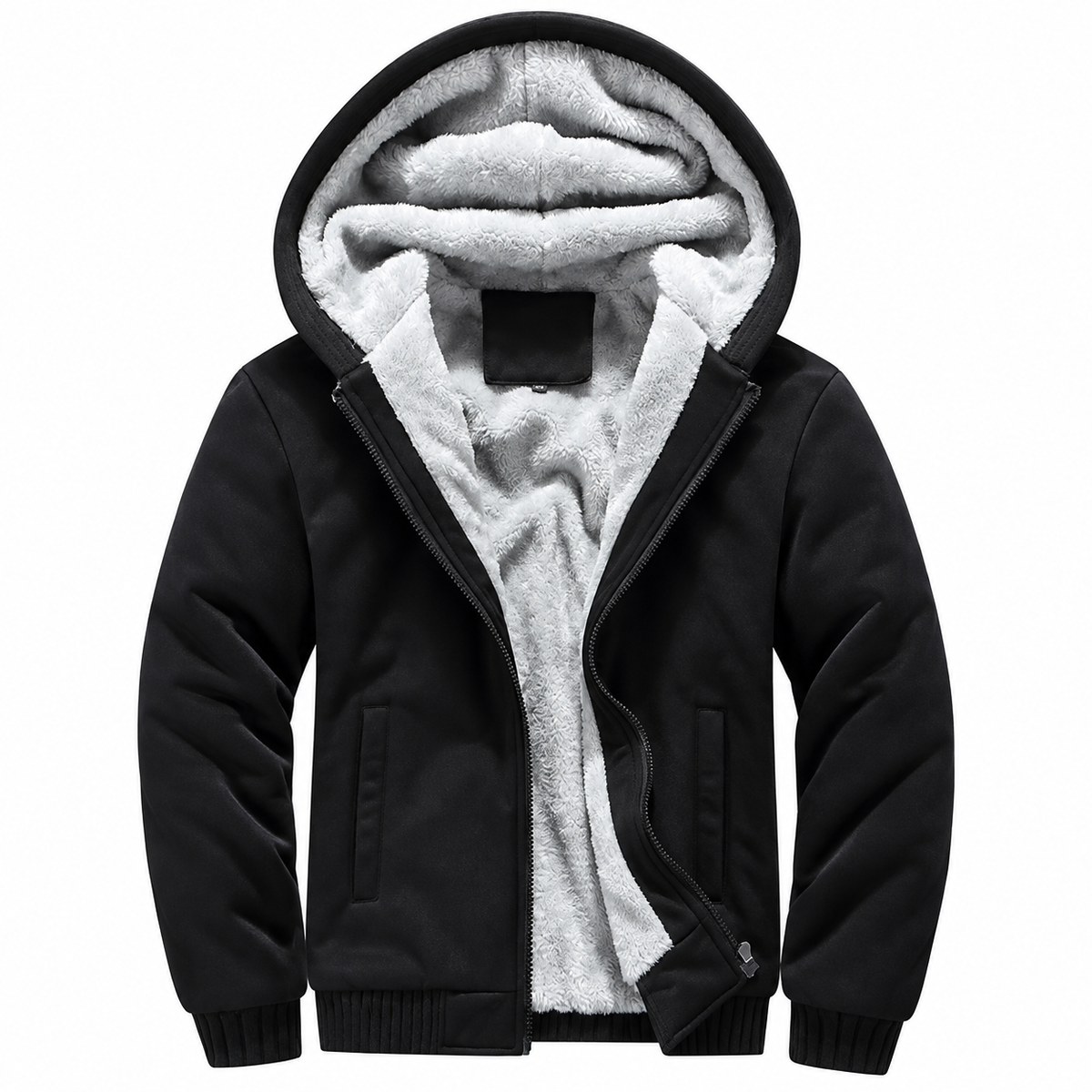 Cameron | Men's Thick-Lined Hooded Zip-Up Hoodie for Winter