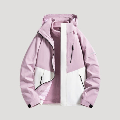 Keziah | Women's Stylish Colour-Block Hooded Jacket