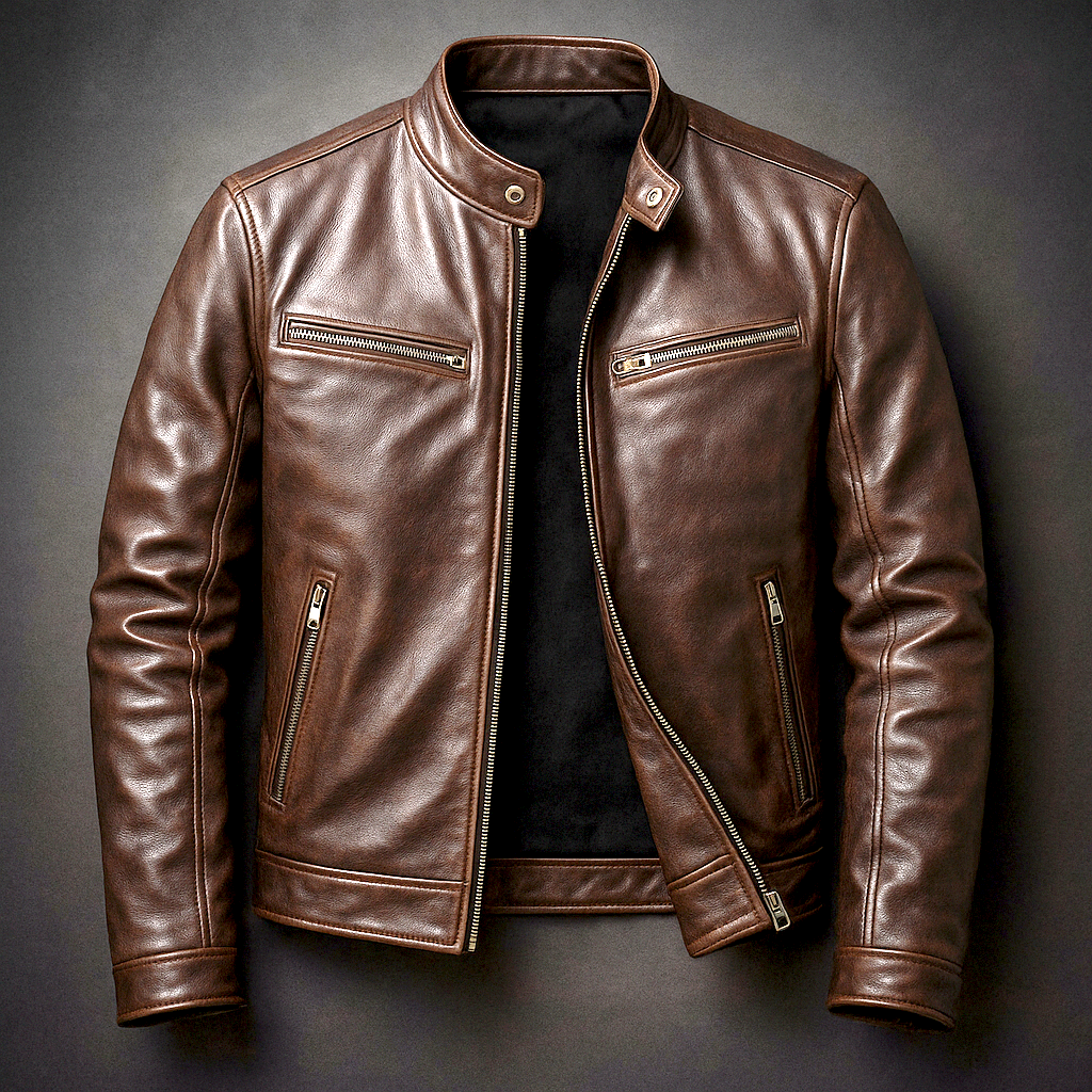 James | Men's Classic Biker Jacket