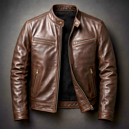 James | Men's Classic Biker Jacket