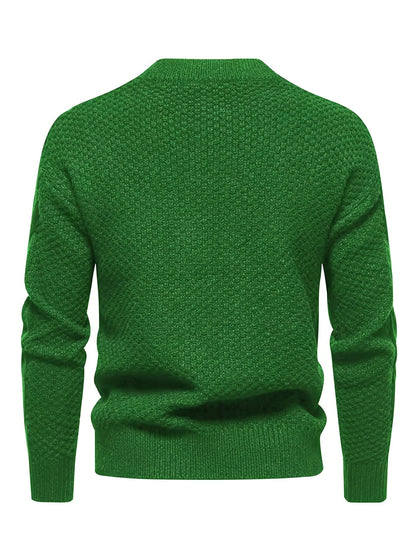 Finley | Men's Classic Cable-Knit Crew Neck Jumper for Winter