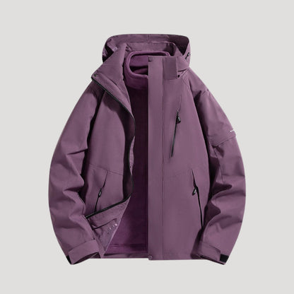 Keziah | Women's Stylish Colour-Block Hooded Jacket