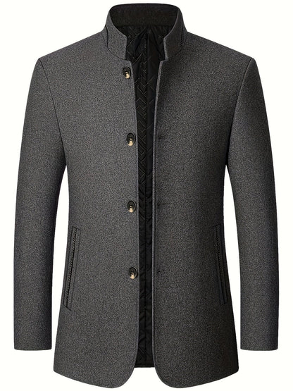 Jack | Men's Stand-Collar Tweed Jacket