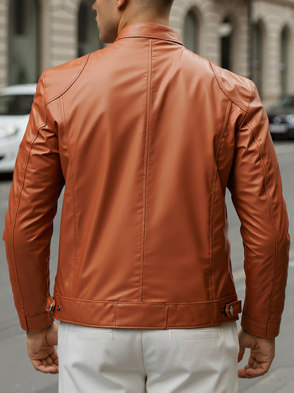 William | Men's Stand Collar Zip-Up Coat for Winter