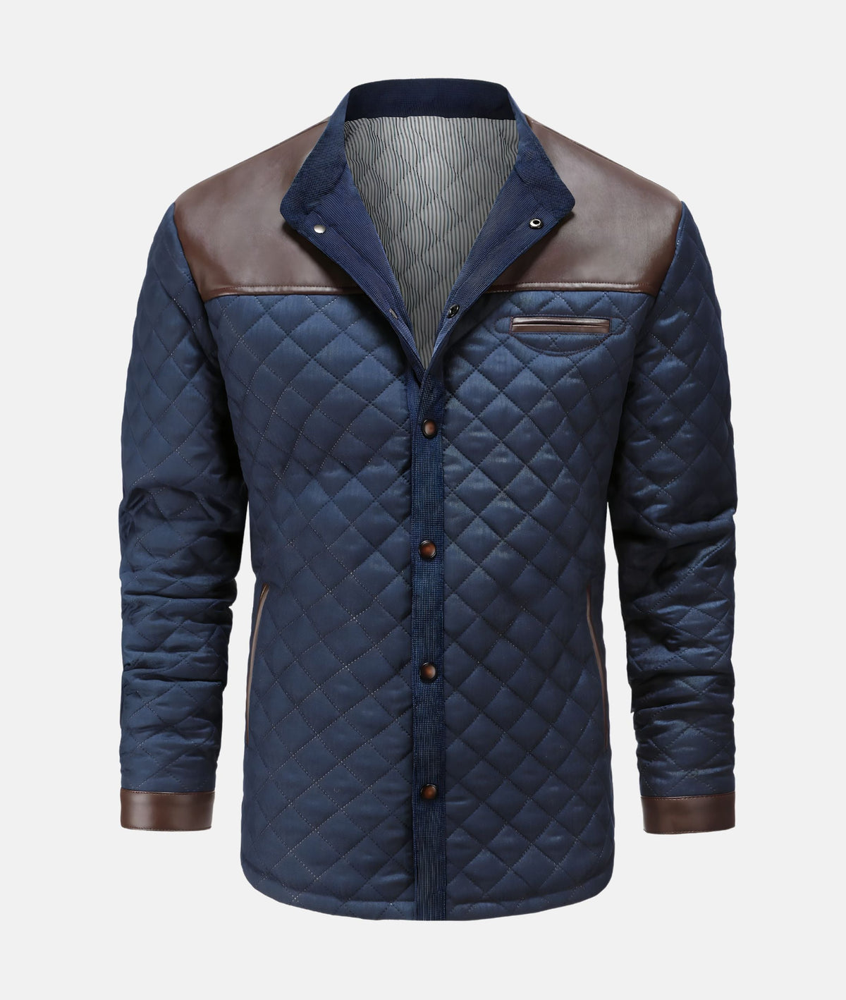 Jacob | Men's Quilted Button-Down Jacket for Winter