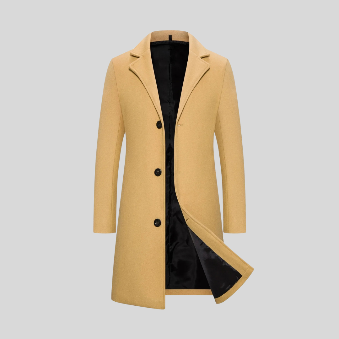 Freddie | Men's Elegant Long Coat for Winter