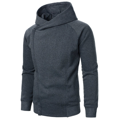Harvey | Men's Crossover Zip-Up Hoodie for Winter