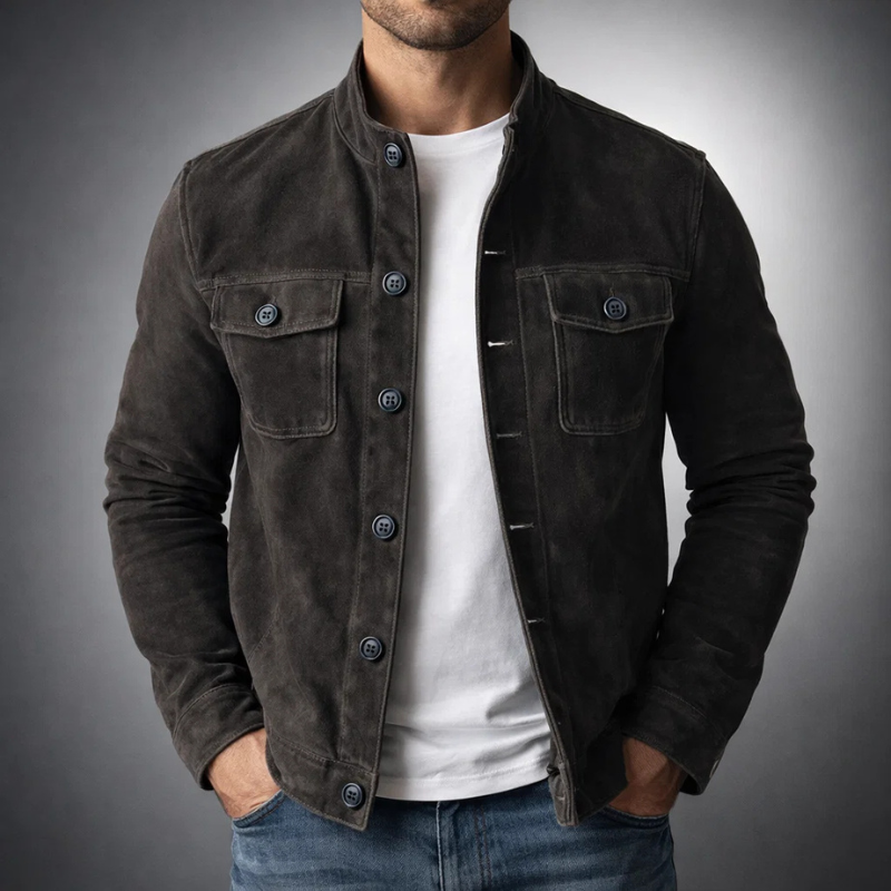Zachary | Men's Premium Suede Shirt Jacket