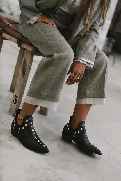 Ursuline | Women's Ankle Boots with Elegant Stud Detailing