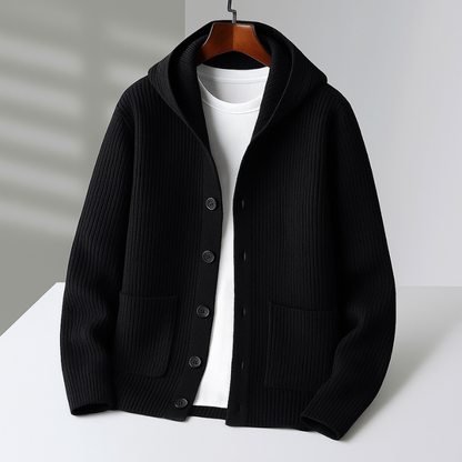James | Men's Stylish Hooded Cardigan for Winter
