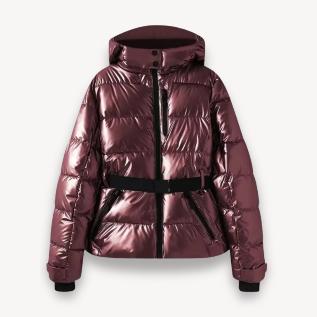 Riley | Women's Hooded Belted Puffer Jacket for Winter