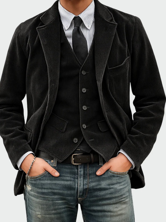 Reuben | Men's Elegant Corduroy Blazer Suit