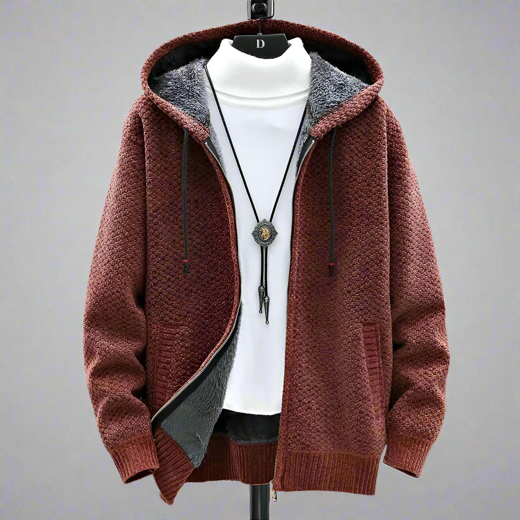 Sam | Men's Cosy Knitted Hoodie for Winter