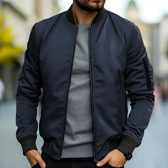 Elliot | Men's Ribbed Bomber Jacket