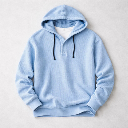 Bromley | Textured Waffle-Knit Hoodie for Winter