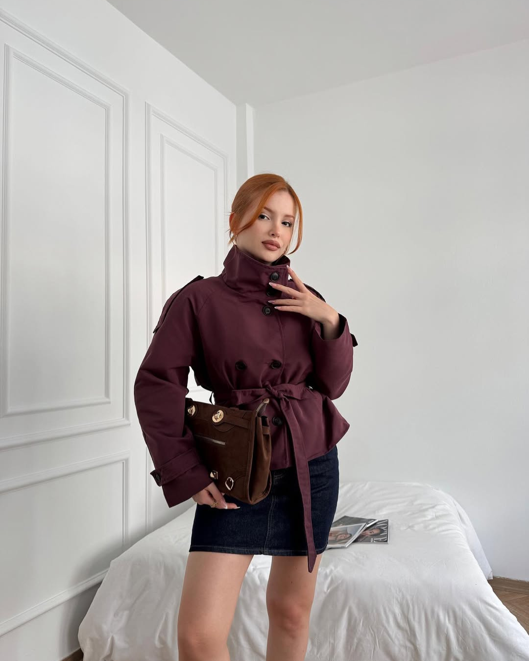 Amabel | Women's Stylish Cropped Trench Coat