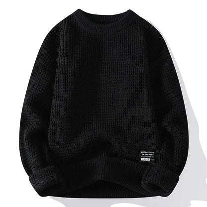 Adam | Men's Textured Knit Pullover Jumper for Winter