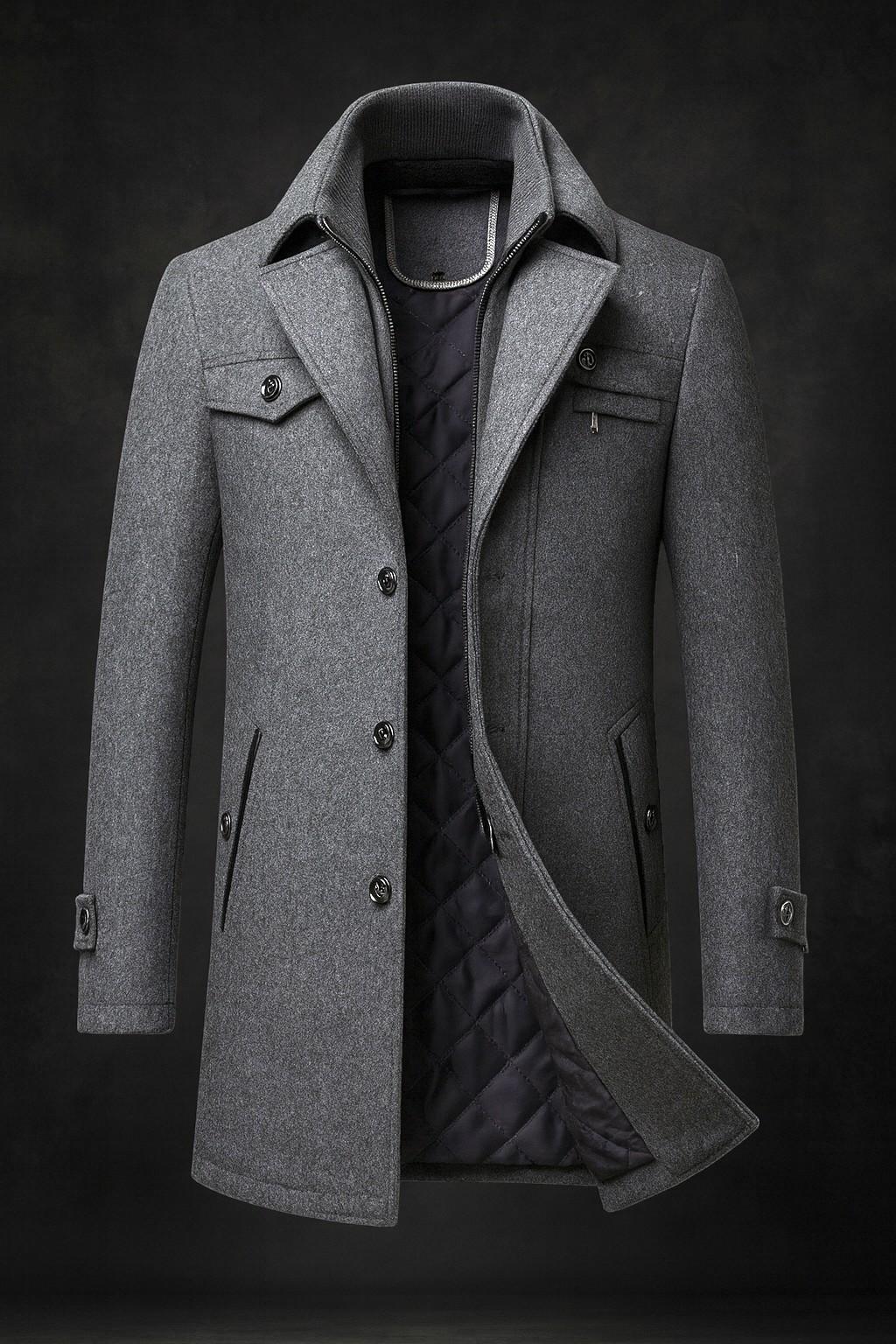 James | Men's Premium Wool Coat for Winter