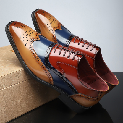 Jacob | Men's Classic Wingtip Brogue Dress Shoes