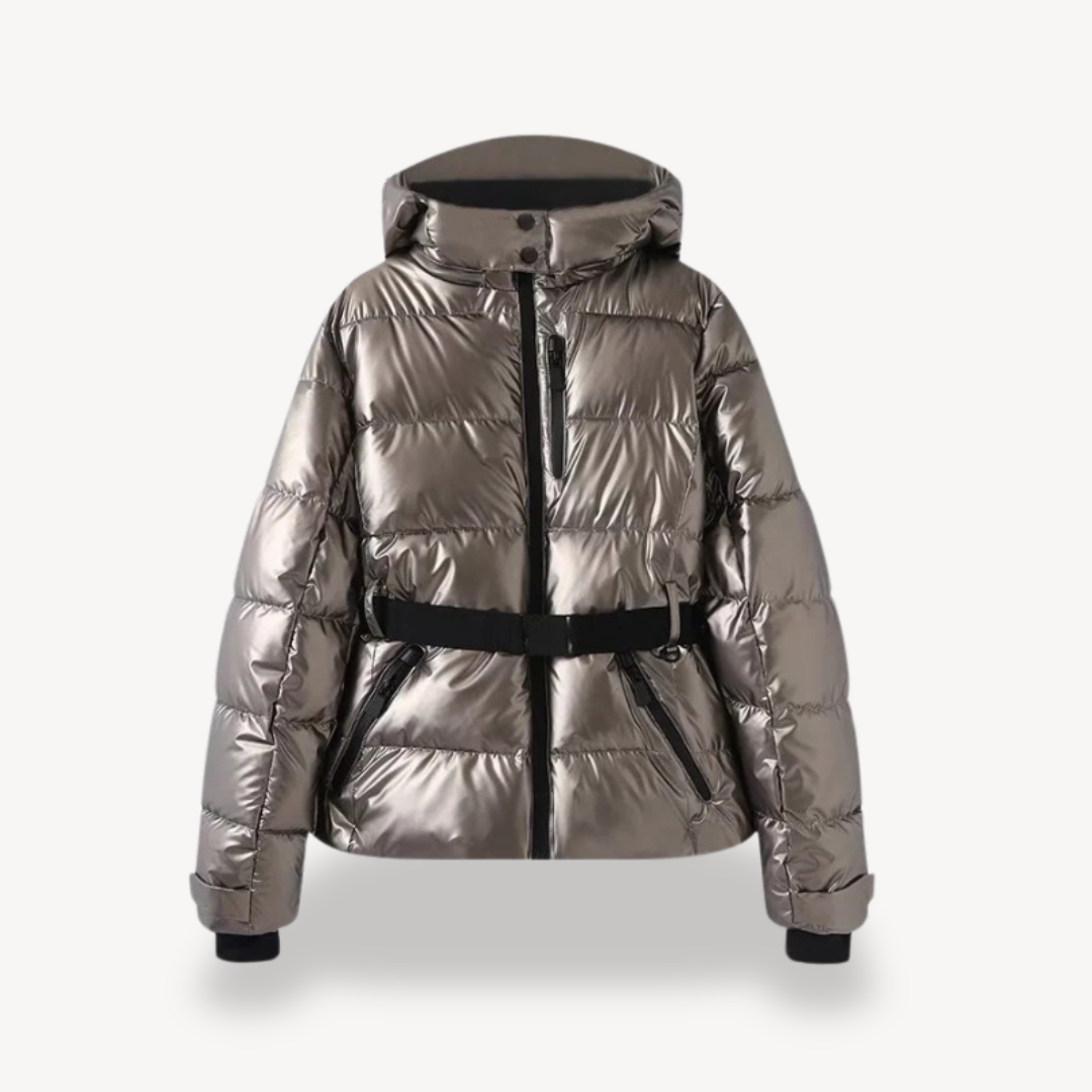 Riley | Women's Hooded Belted Puffer Jacket for Winter