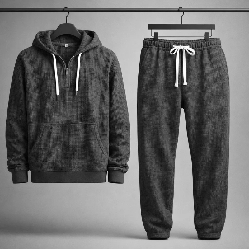 Edward | Men's Cosy Waffle-Knit Set