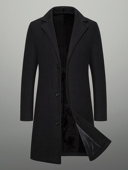 Oscar | Men's Mid-Length Tweed Coat for Winter