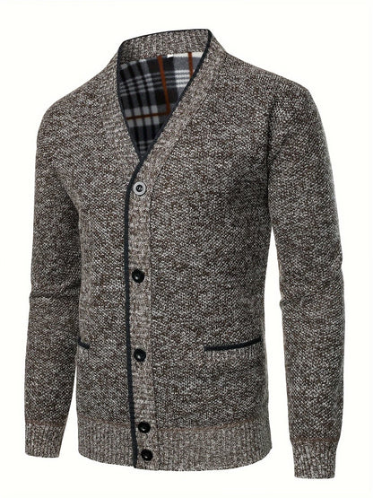 Oliver | Men's Classic Solid-Knit Cardigan for Winter