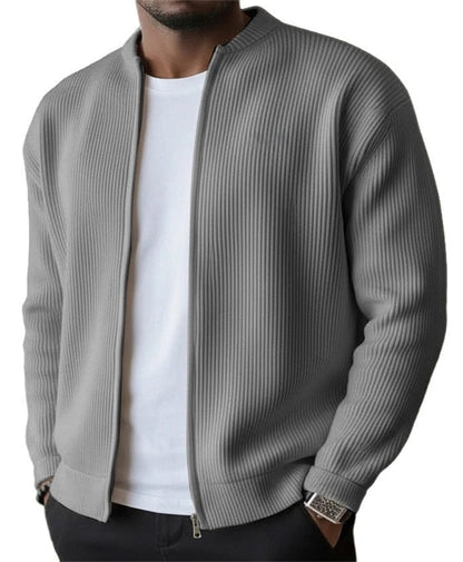 Joseph | Men's Ribbed Zip-Up Cardigan Jacket for Winter