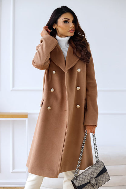 Mckenzie | Women's Elegant Double-Breasted Overcoat for Winter