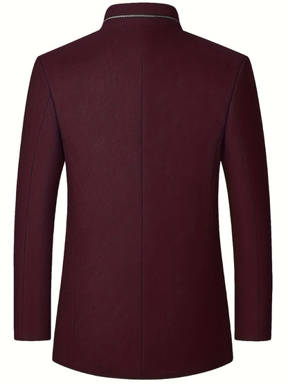 Jack | Men's Stand-Collar Tweed Jacket